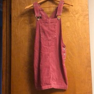 Corduroy overall dress